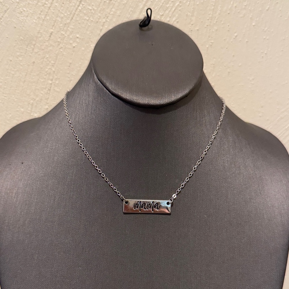 Silver 'Mama' Necklace